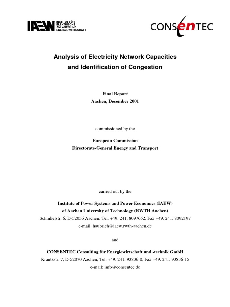 EU Electricity Network Report | PDF | Electric Power Transmission ...
