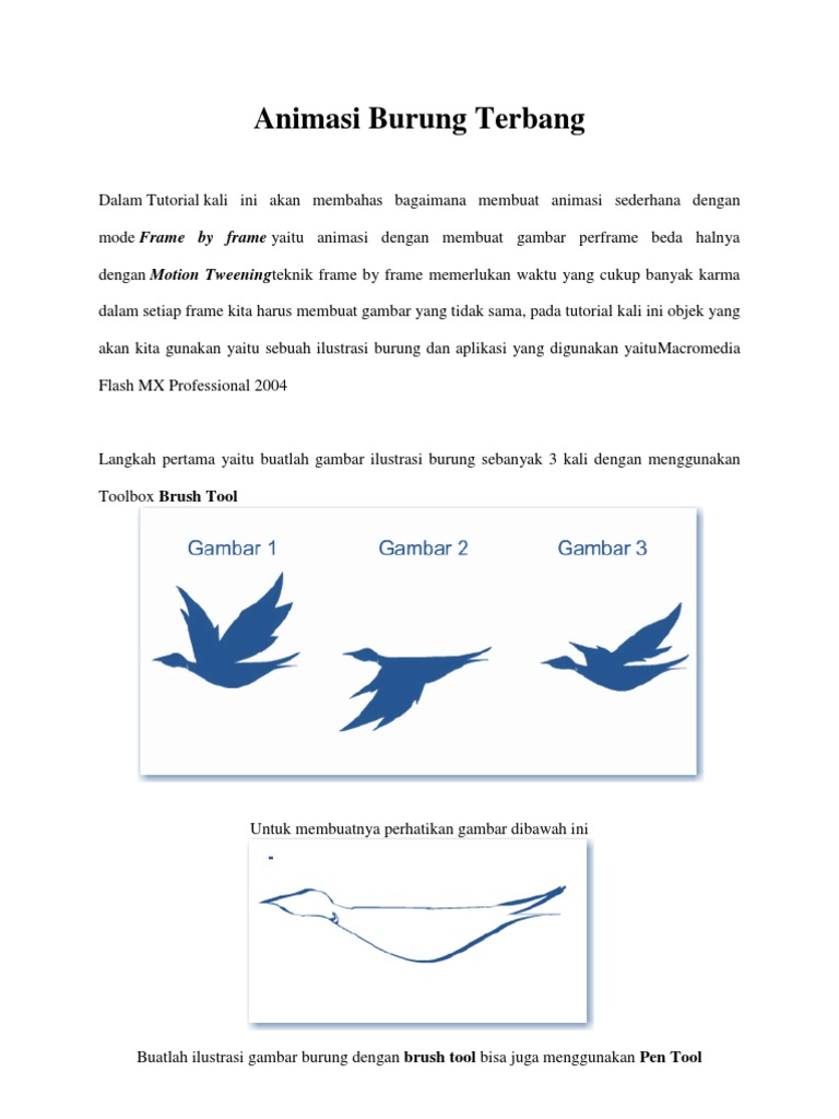 Animasi Burung Terbang