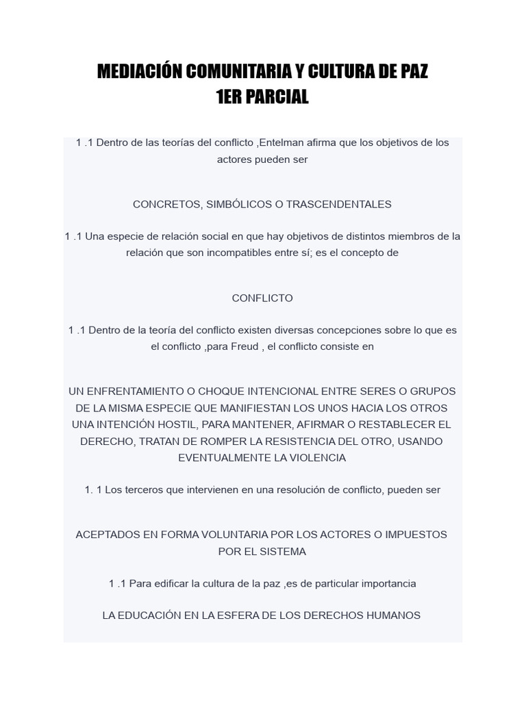 Mediación Comunitaria y Cultura de Paz | PDF | Mediación | Negociación