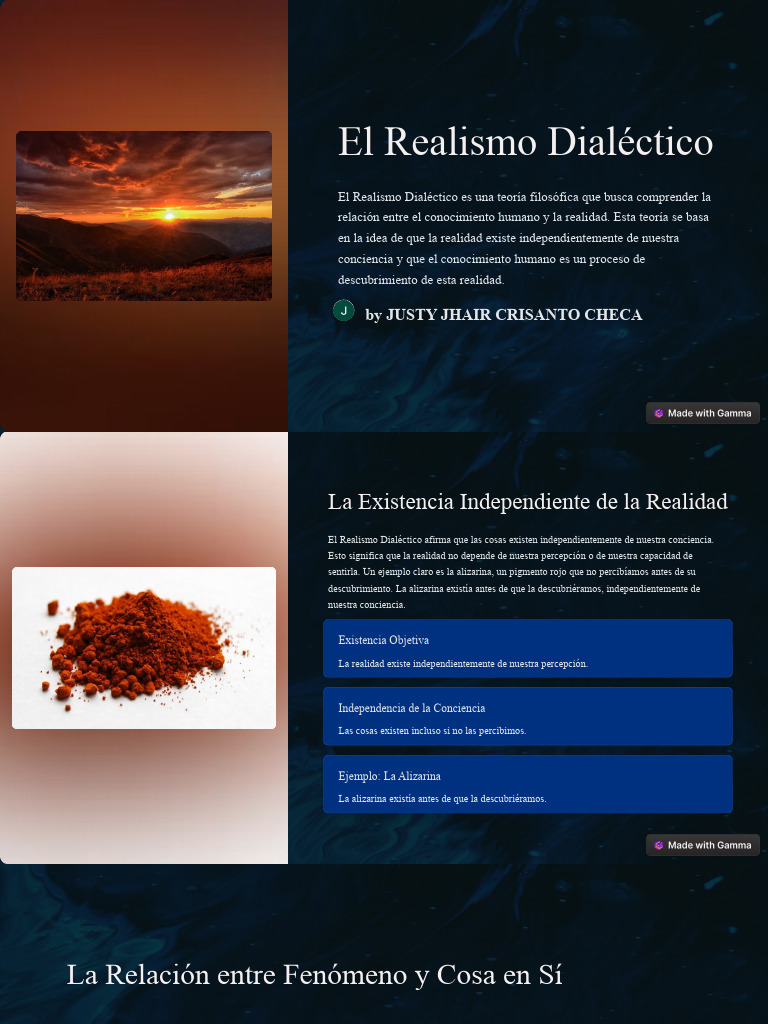 Realismo Dialéctico: Conocimiento y Realidad | PDF | Realismo ...