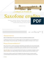 Estudo de Saxofone Erudito