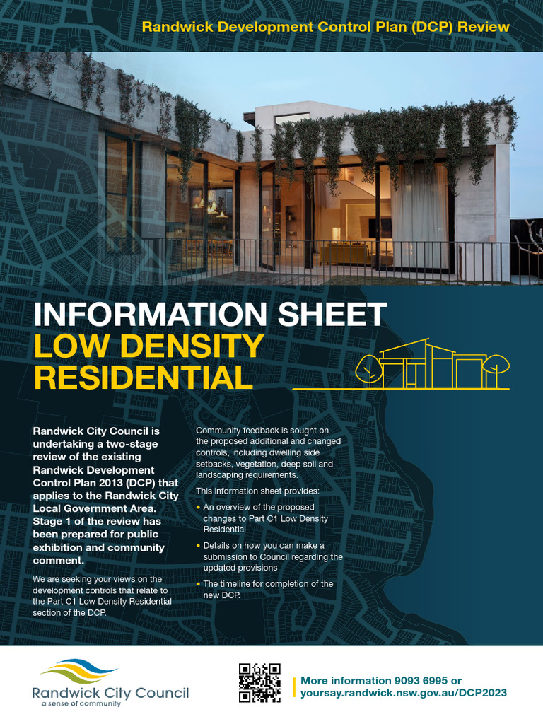 Information Sheet Low Density Residential PDF Urban Planning