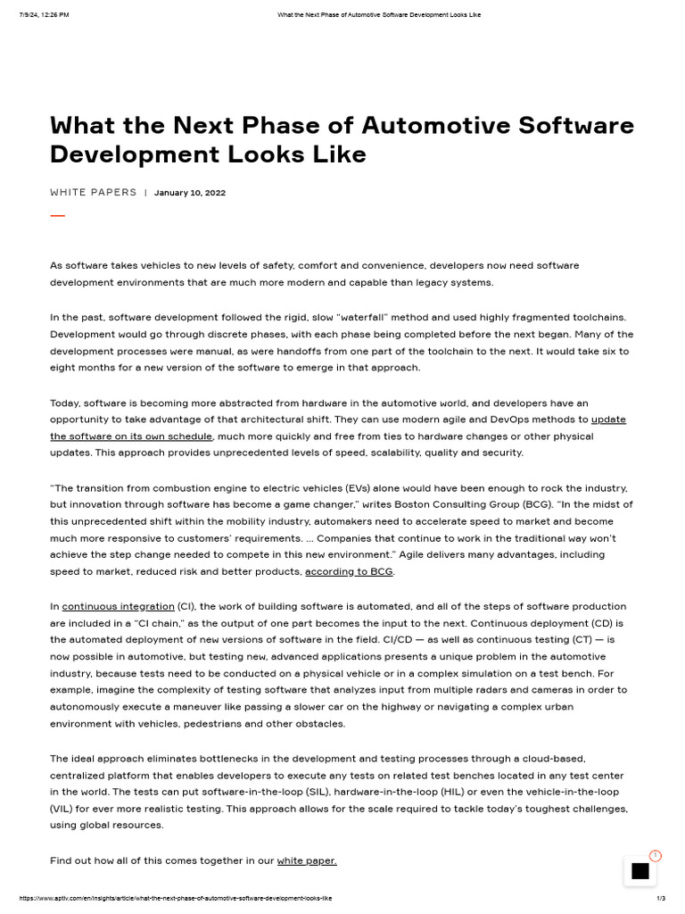 Agile Transformation in Auto Software | PDF | Computer Science ...