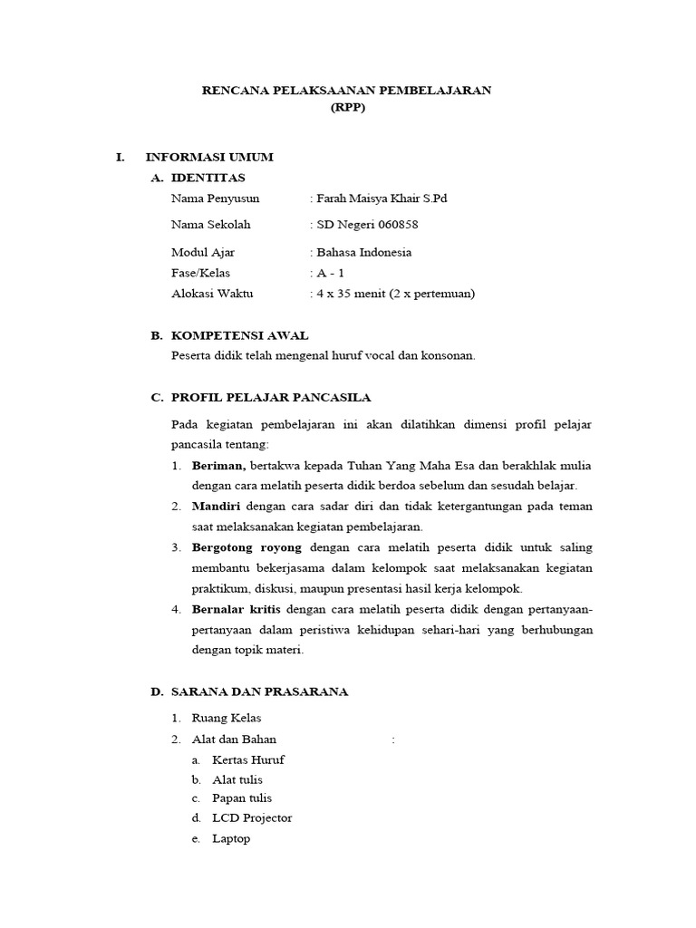 RPP Filosofi Microteaching | PDF