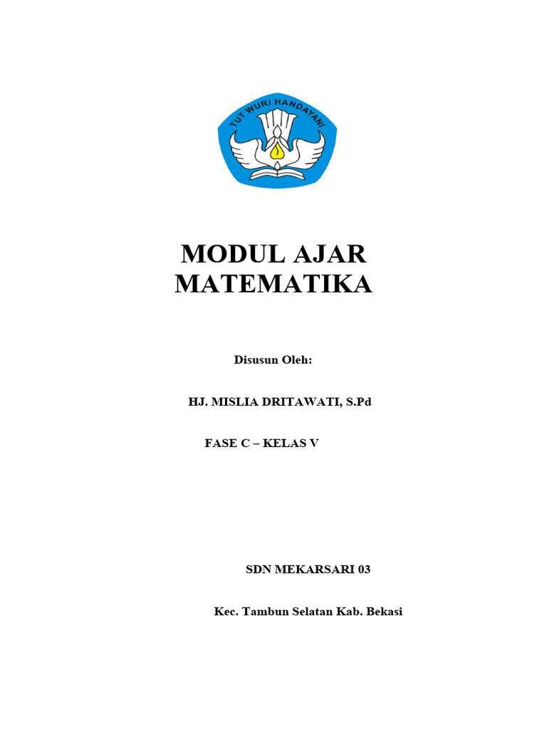 Modul Ajar Matematika Kelas V: Bilangan Desimal | PDF | Karier ...