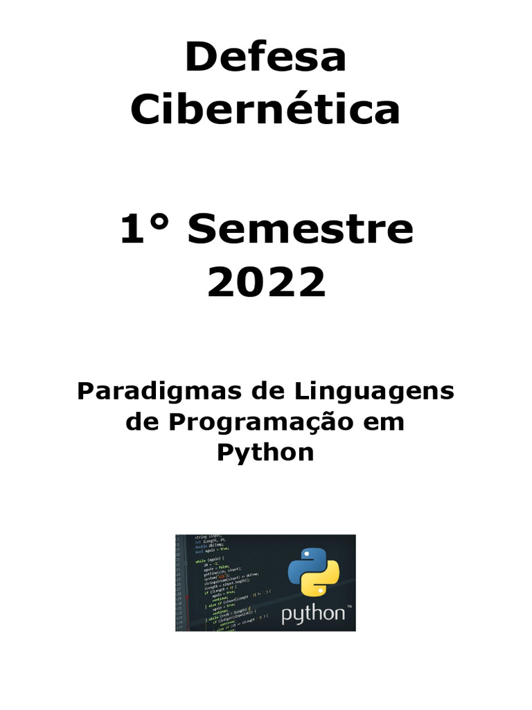 Paradigmas de Programação em Python | PDF | Linguagem de programação ...