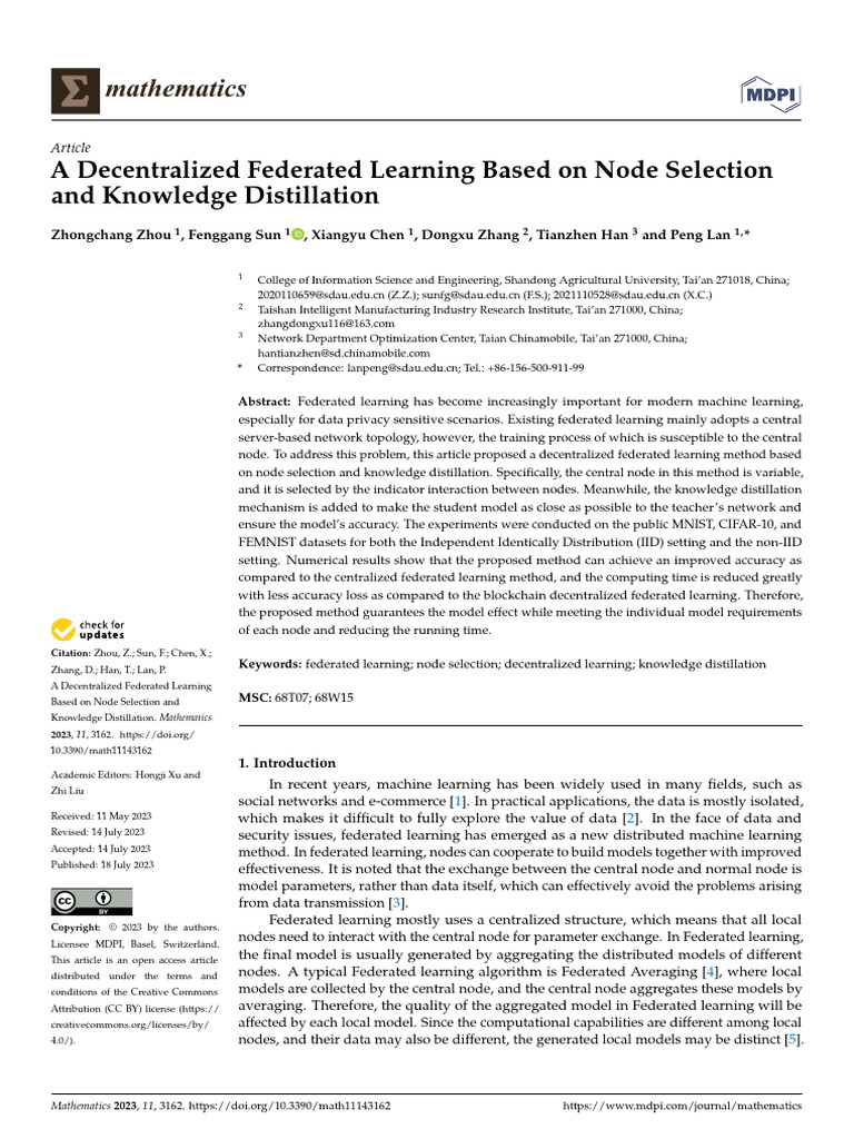 Federated Models (Mathematics) | PDF | Computing | Computer Science