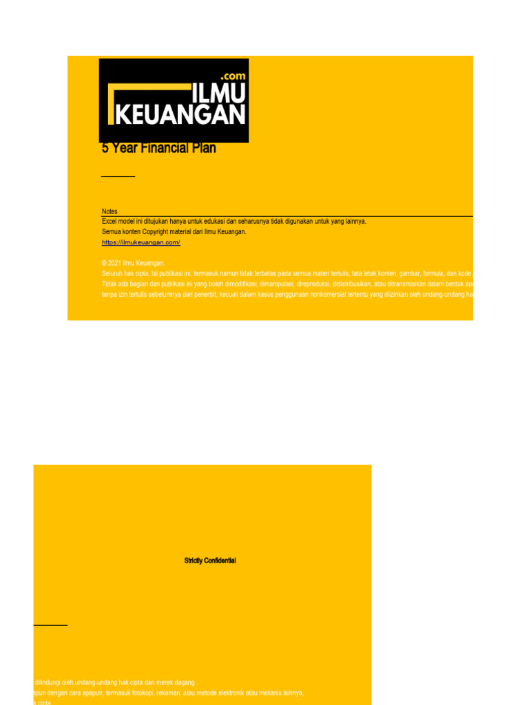 Template 5 Year Financial Plan PDF