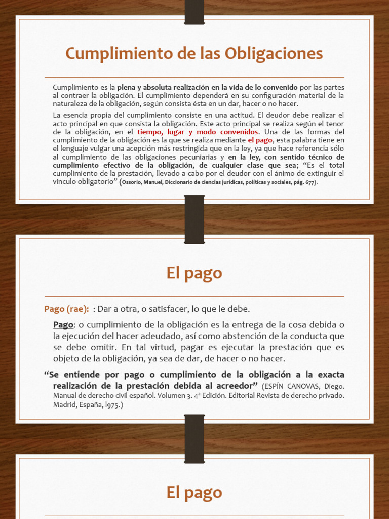 Cumplimiento y Naturaleza del Pago | PDF | Pagos