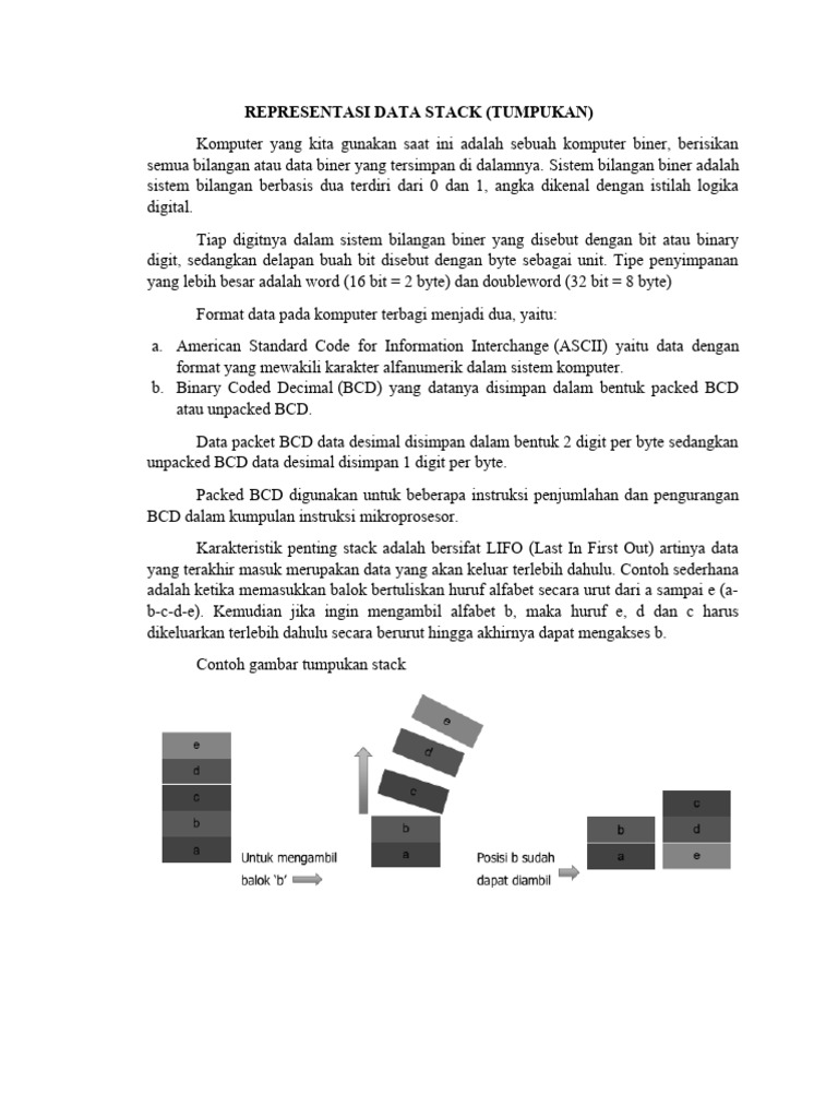 Representasi Data Stack | PDF