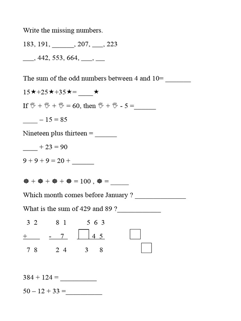 Maths Test 1 | PDF | Teaching Methods & Materials | Home & Garden