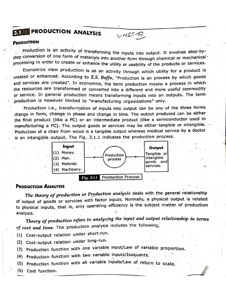 Unit 3 Production | PDF