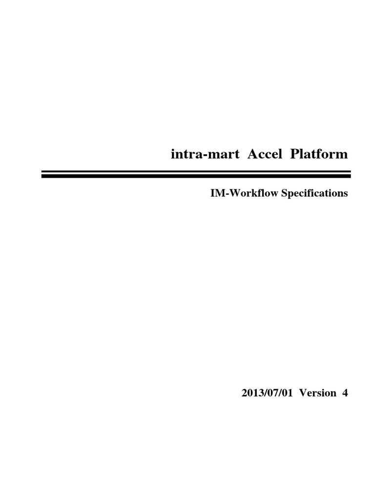 Im Workflow Specification | PDF | Xml | Function (Mathematics)