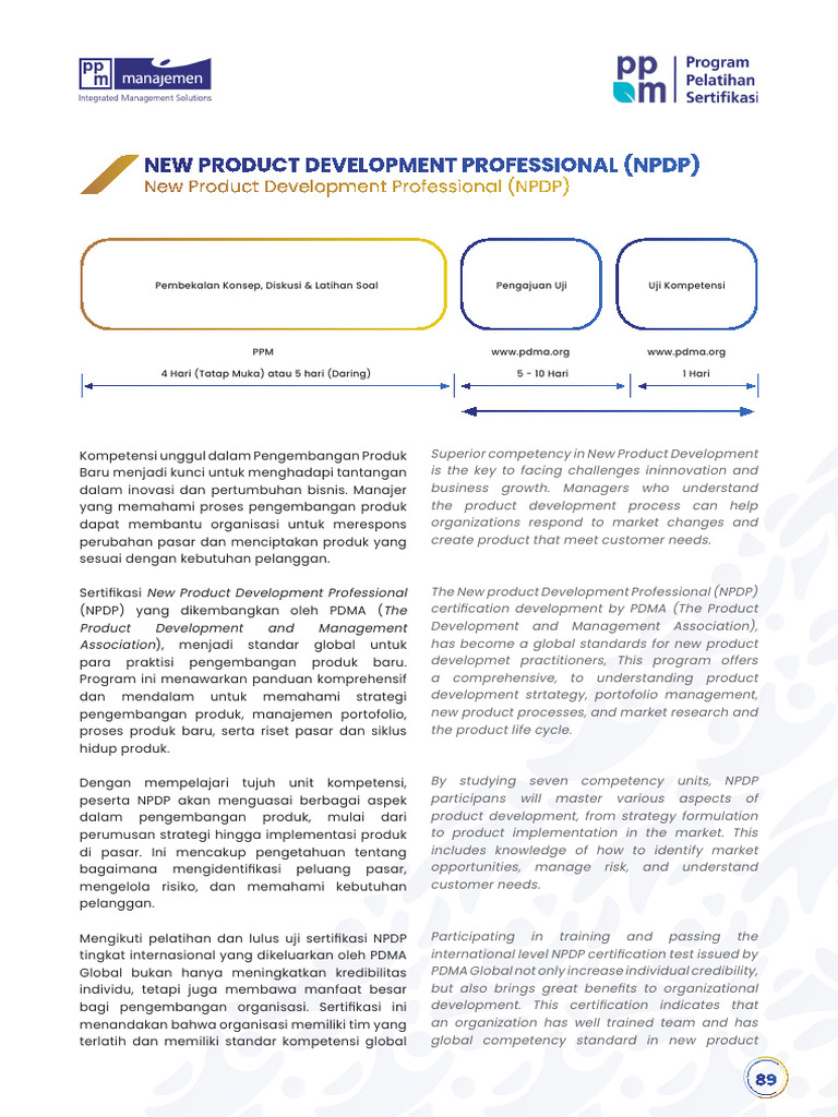 Sertifikasi NPDP untuk Profesional NPD | PDF