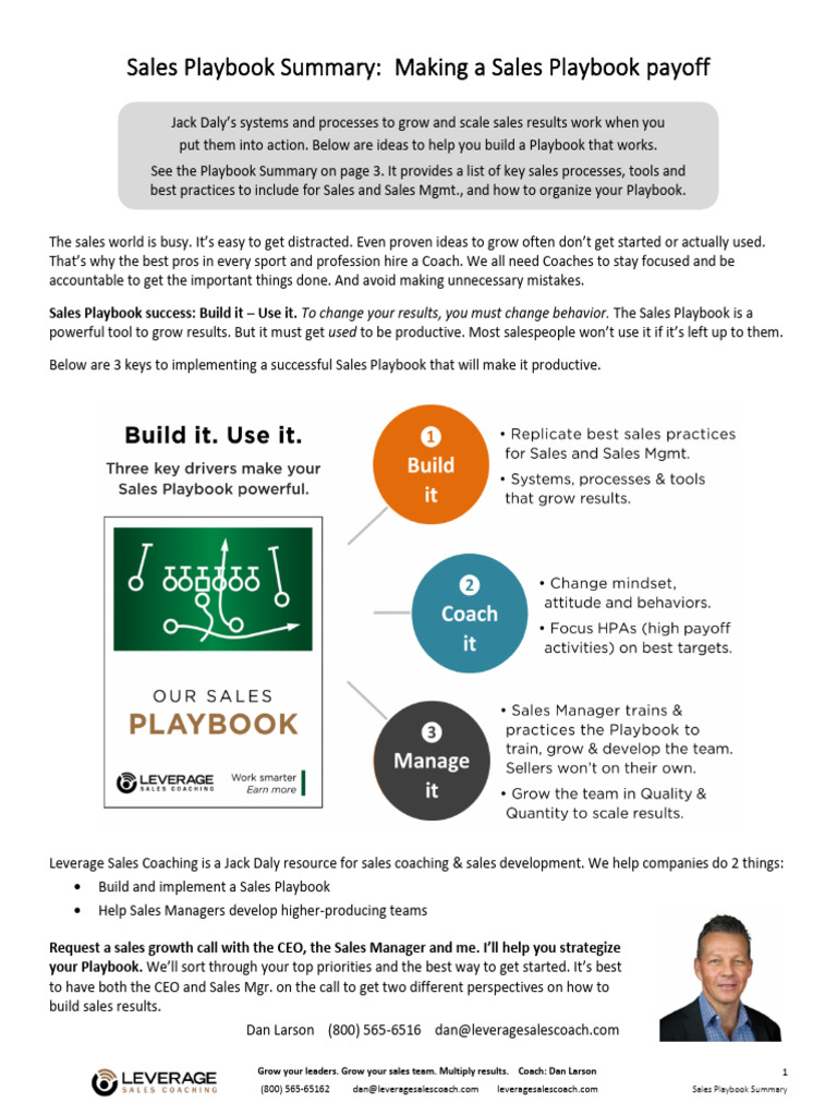 The Sales Playbook Reboot — 60-Min Training