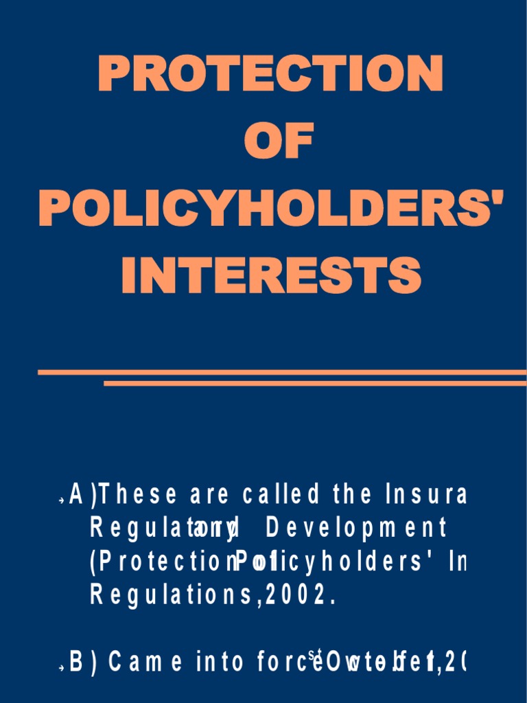 Insurance Policyholder Protection Guide | PDF