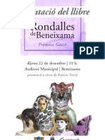 Cartell presentació Rondalles de Beneixama