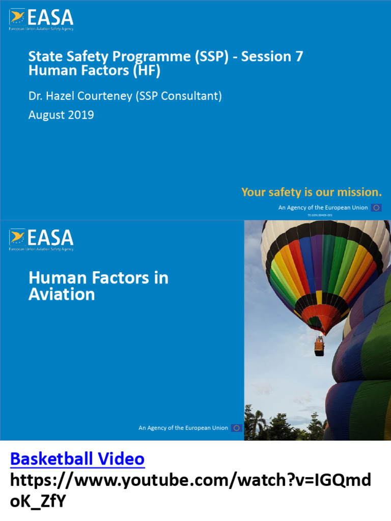 9-SSG Thailand 7 Human Factors | PDF | Safety | Human Factors And ...