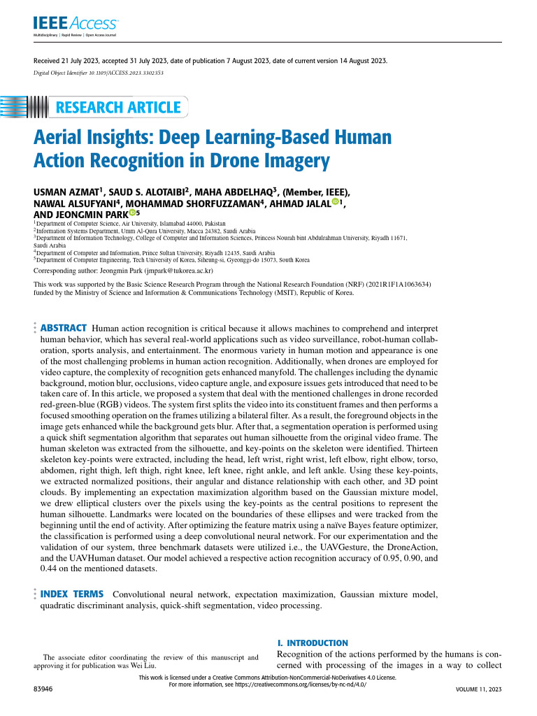 Drone-Based Human Action Recognition | PDF | Image Segmentation | Deep ...