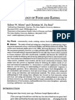 Mintz Et Al (2002) the Anthropology of Food and Eating