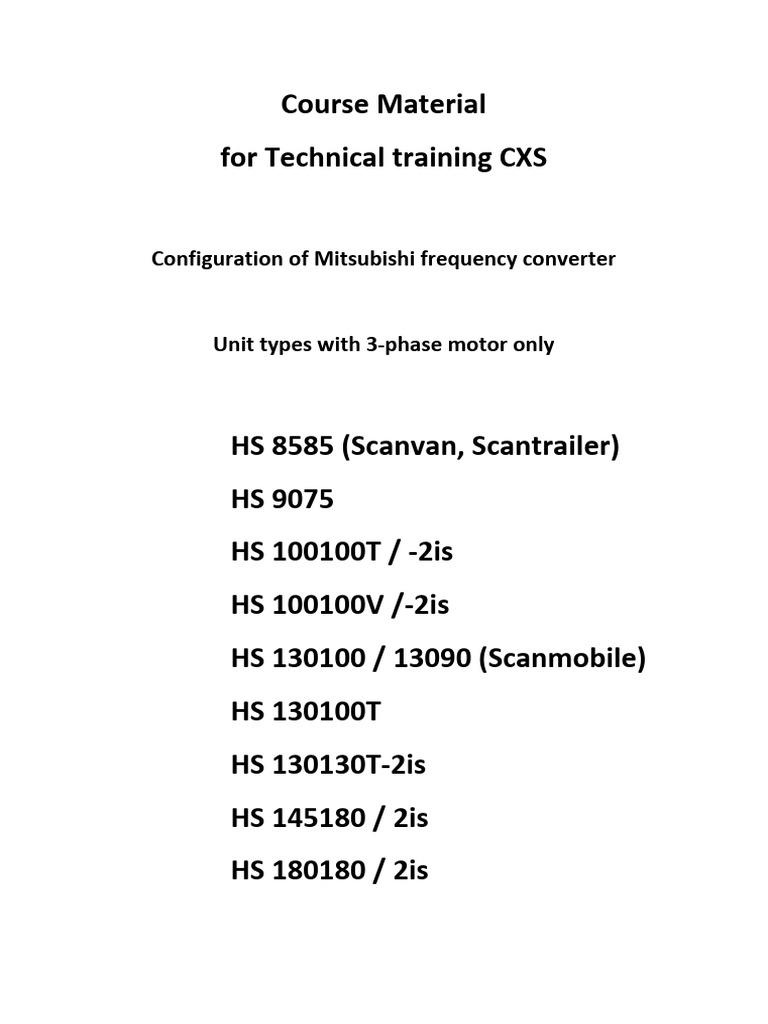 Training Adjustm. Instr. Frequency Conv. Type D + G | PDF | Belt ...