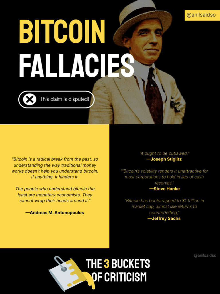 Bitcoin Fallacies | PDF | Bitcoin | Cryptocurrency