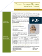 Ternary Concrete Mixtures With Slag Cement (GGBS)