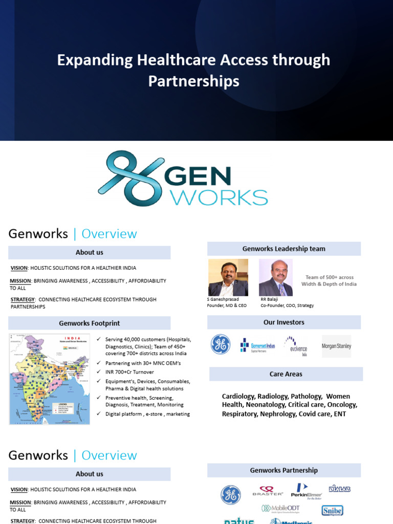 Genworks Health Complete Jan23 | PDF | Health Care | Medical Imaging
