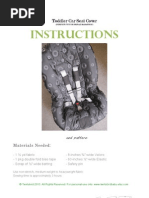 Download Toddler Car Seat Cover Pattern PDF by mglarson SN75112996 doc pdf