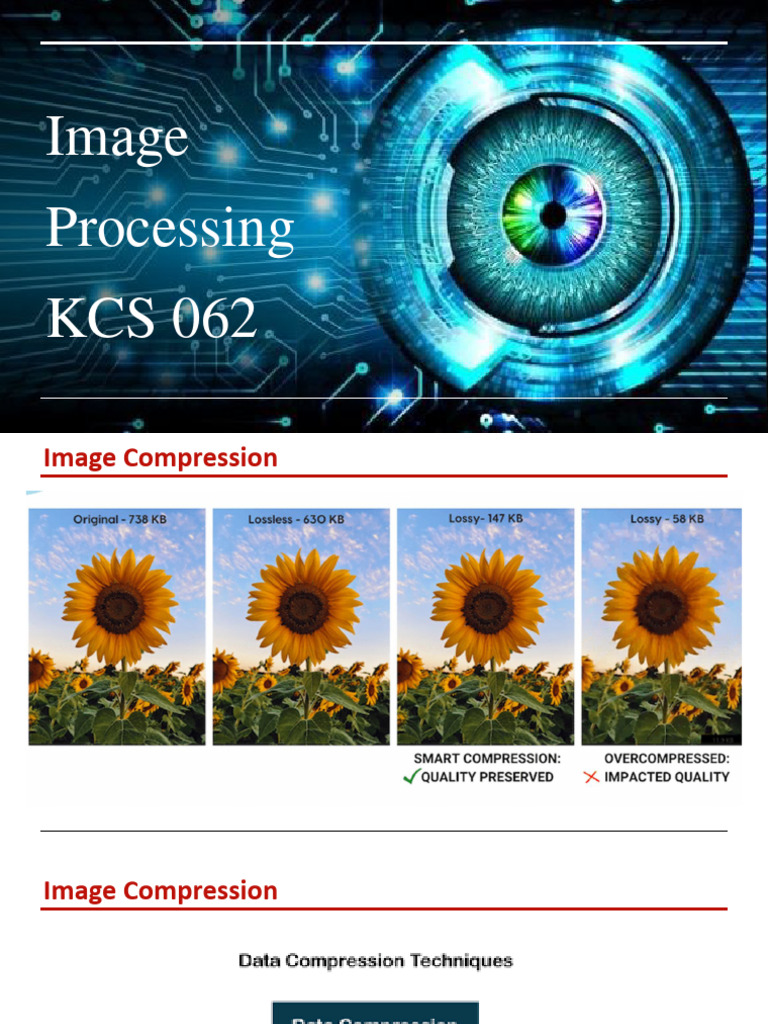 Image Compression Techniques Overview | PDF | Area | Data Compression