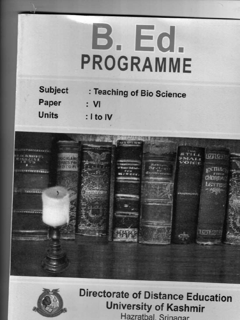 Teaching of Bio Science | PDF