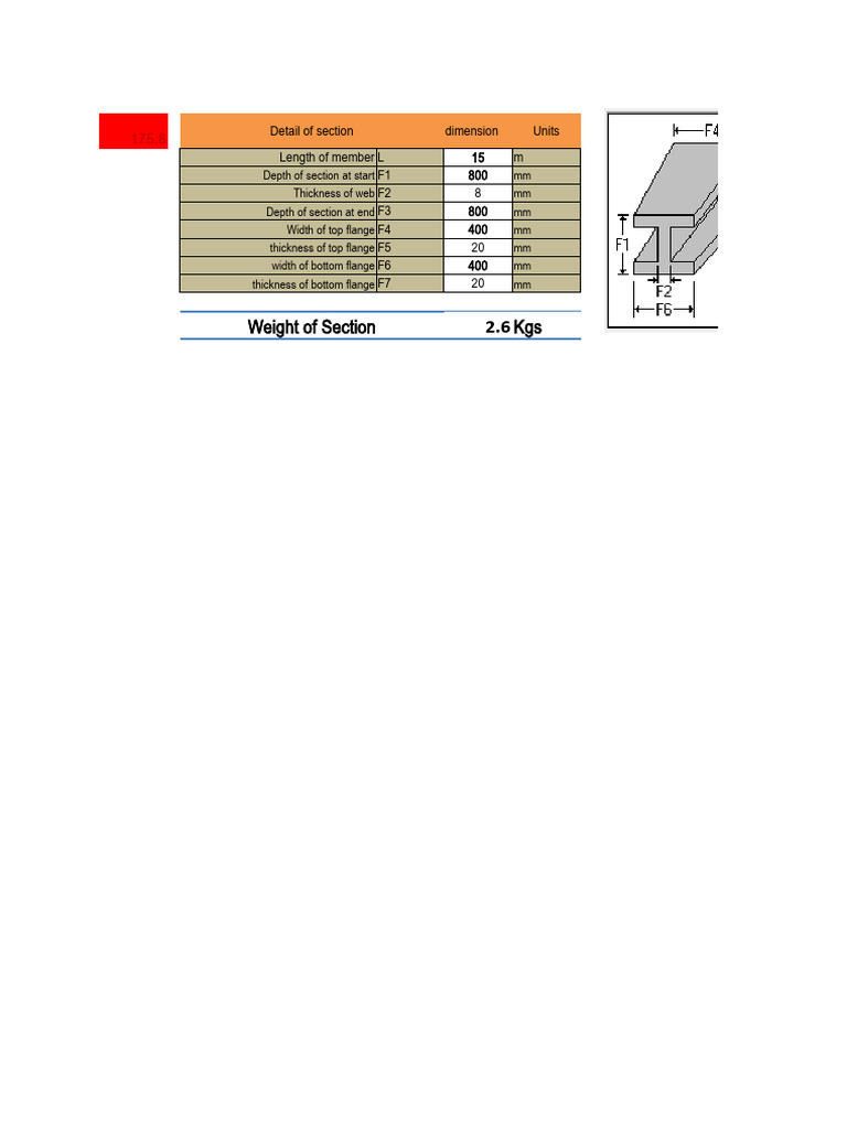 Structural Section Dimensions and Weight | PDF