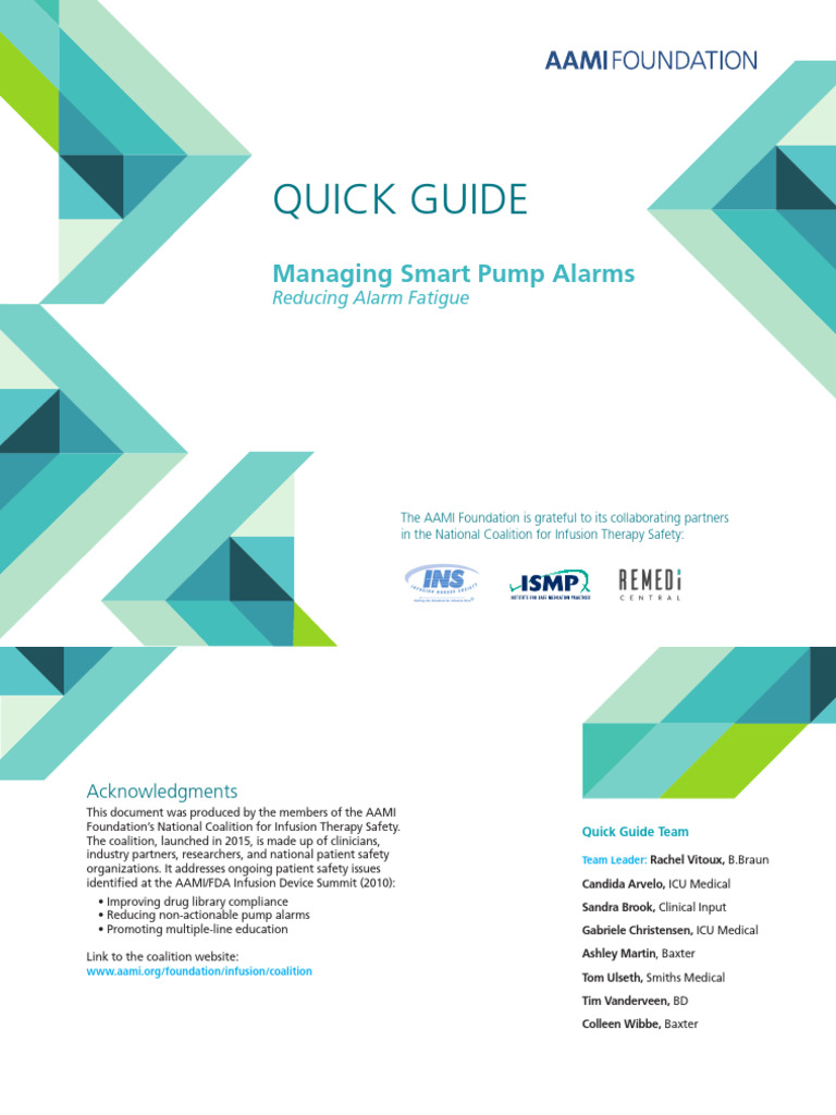 Infusion Therapy Quick Guide4 | PDF | Patient Safety | Intravenous Therapy