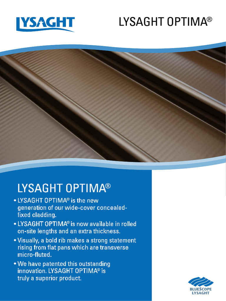 OPTIMA Brochure | PDF | Roof | Screw