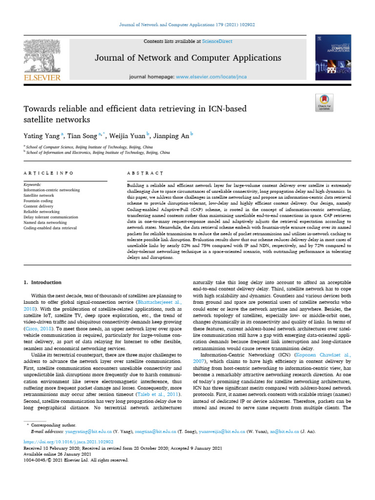 Towards Reliable and Efficient Data Retrievin - 2021 - Journal of ...