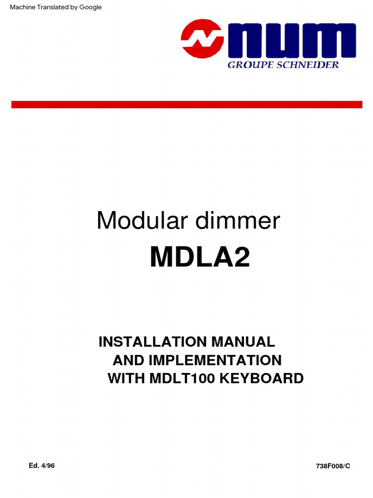 MDLA2 | PDF | Electric Motor | Power Supply