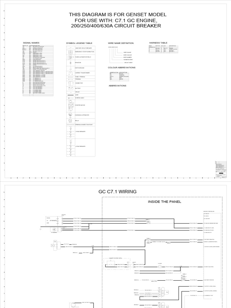 C7.1 GC Engine Wiring Diagram | PDF | Electrical Equipment ...