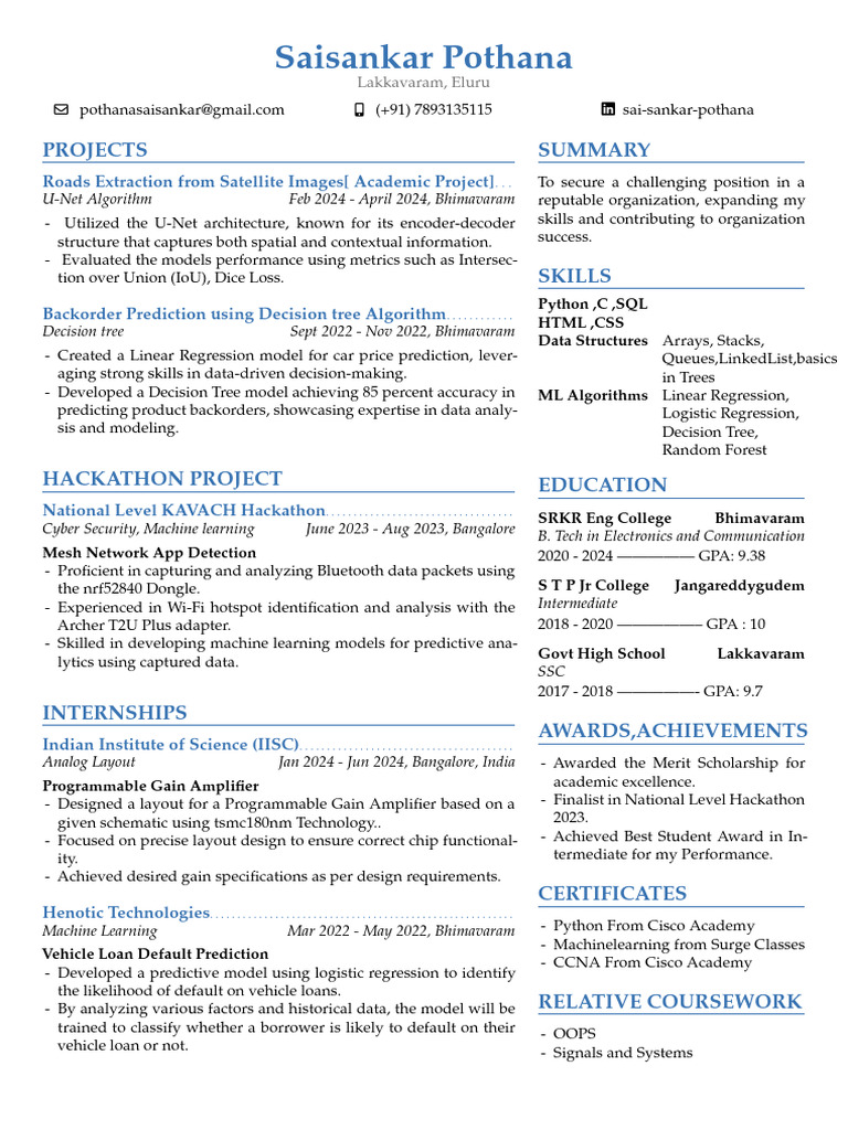 Two Column CV Template With ModernCV 1 | PDF | Machine Learning ...