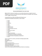 CPL Lab Test Pricing and Codes | PDF | Testosterone | Endocrinology