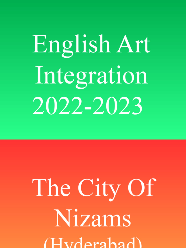 English Art Integration 2022-2023 | PDF