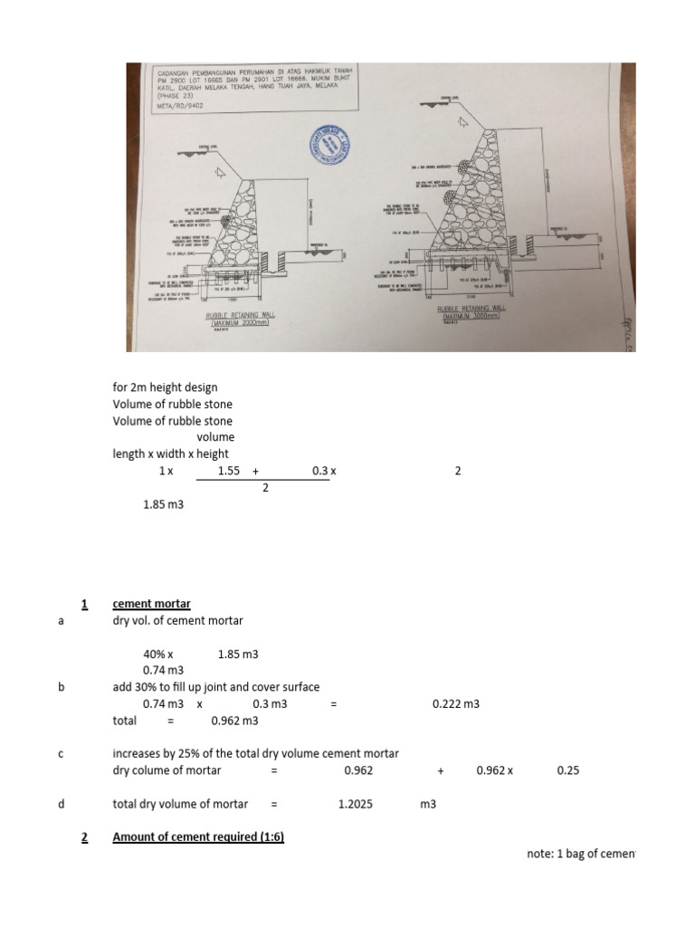 Bur Rubble Wall | PDF | Cement | Mortar (Masonry)
