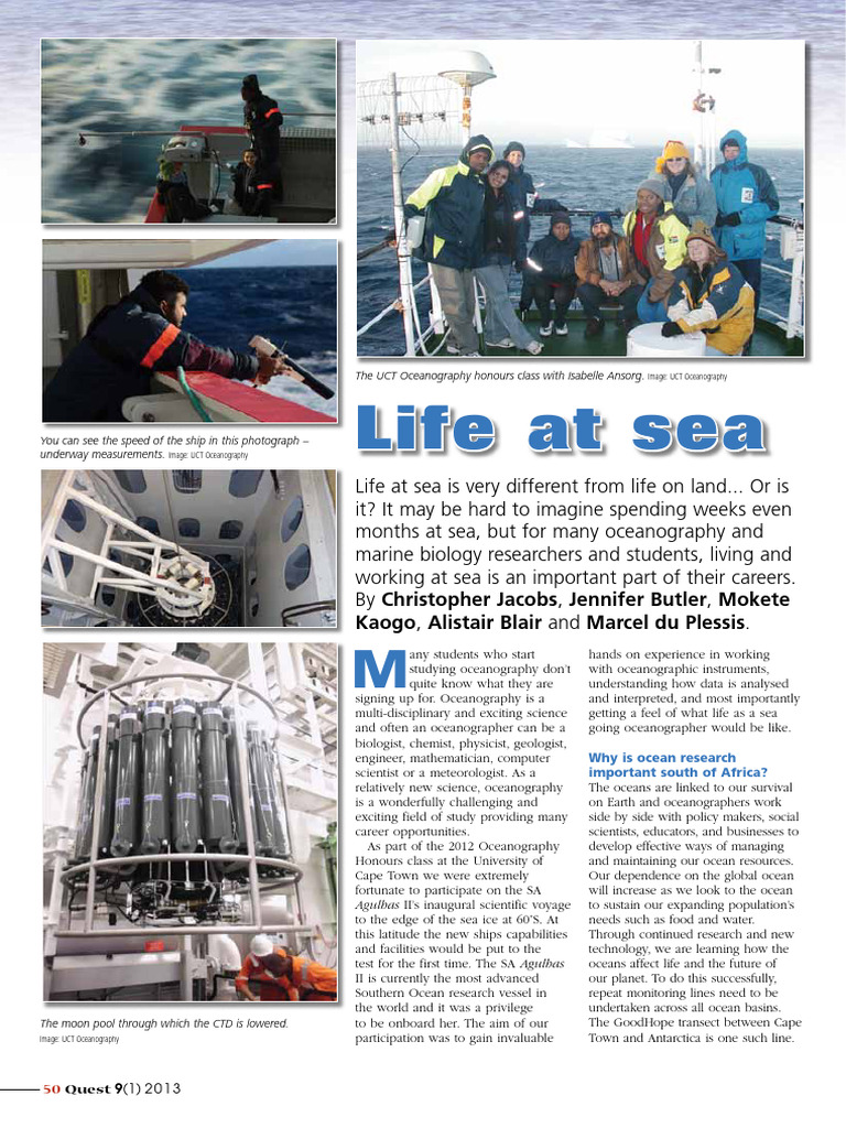 Life at Sea | PDF | Oceanography | Oceans