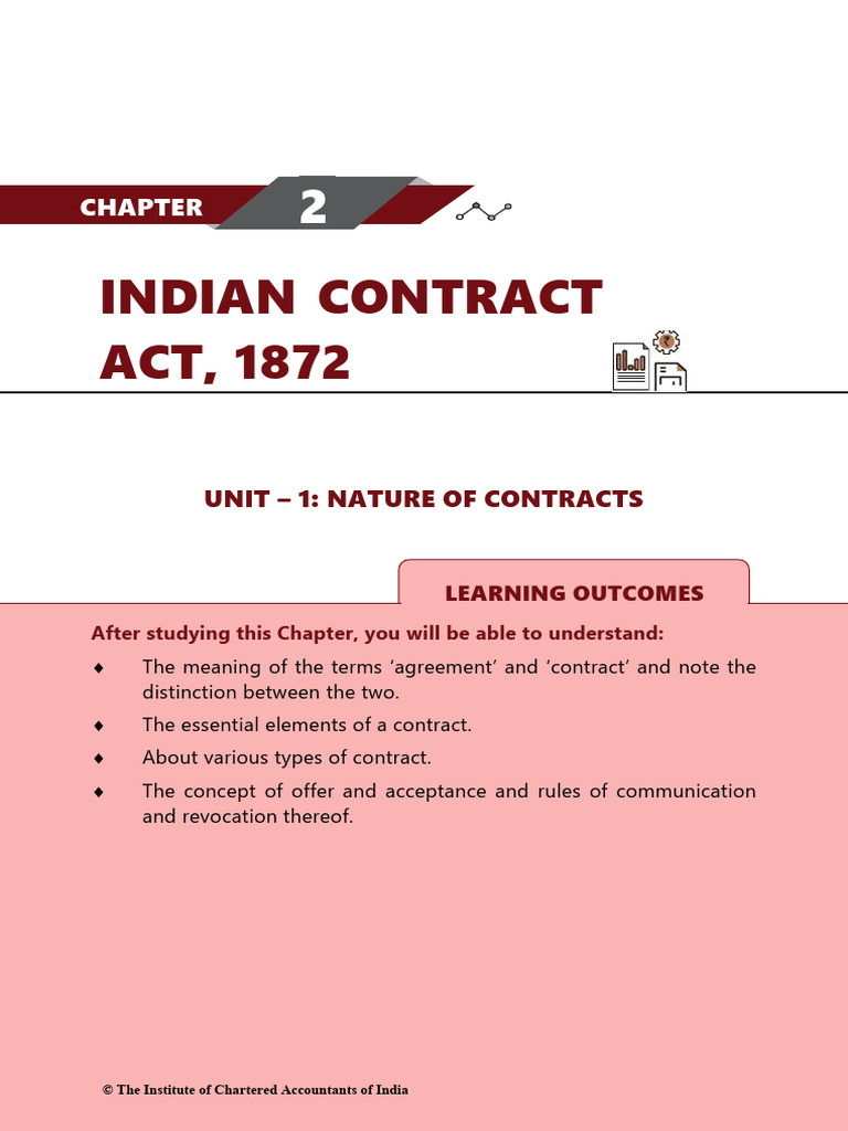 Indian Contract Act, 1872 | PDF | Offer And Acceptance | Consideration