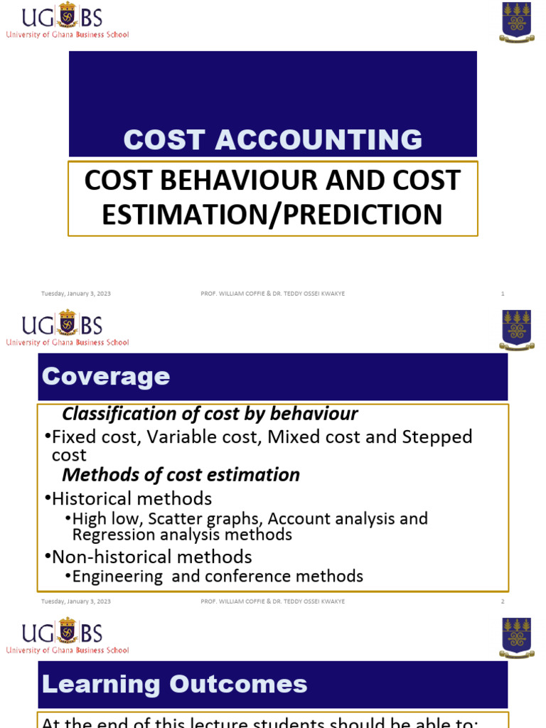 7 Acct403 Cost Behaviour and Estimation PDF | PDF | Inflation ...