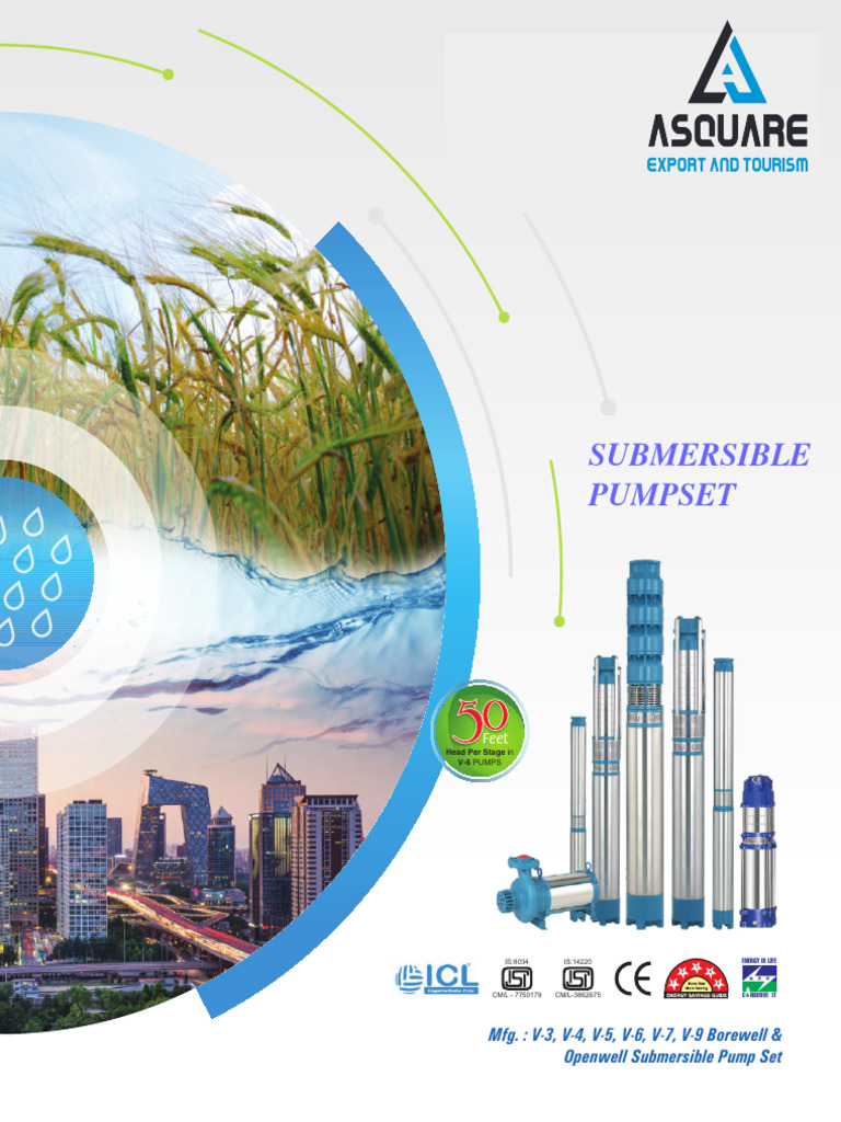 ASquare Submersible Pump PDF | PDF | Pump | Electrical Engineering