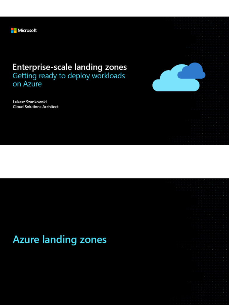 Azure Landing Zone Architecture - EnterpriseScale - GitHub | PDF ...