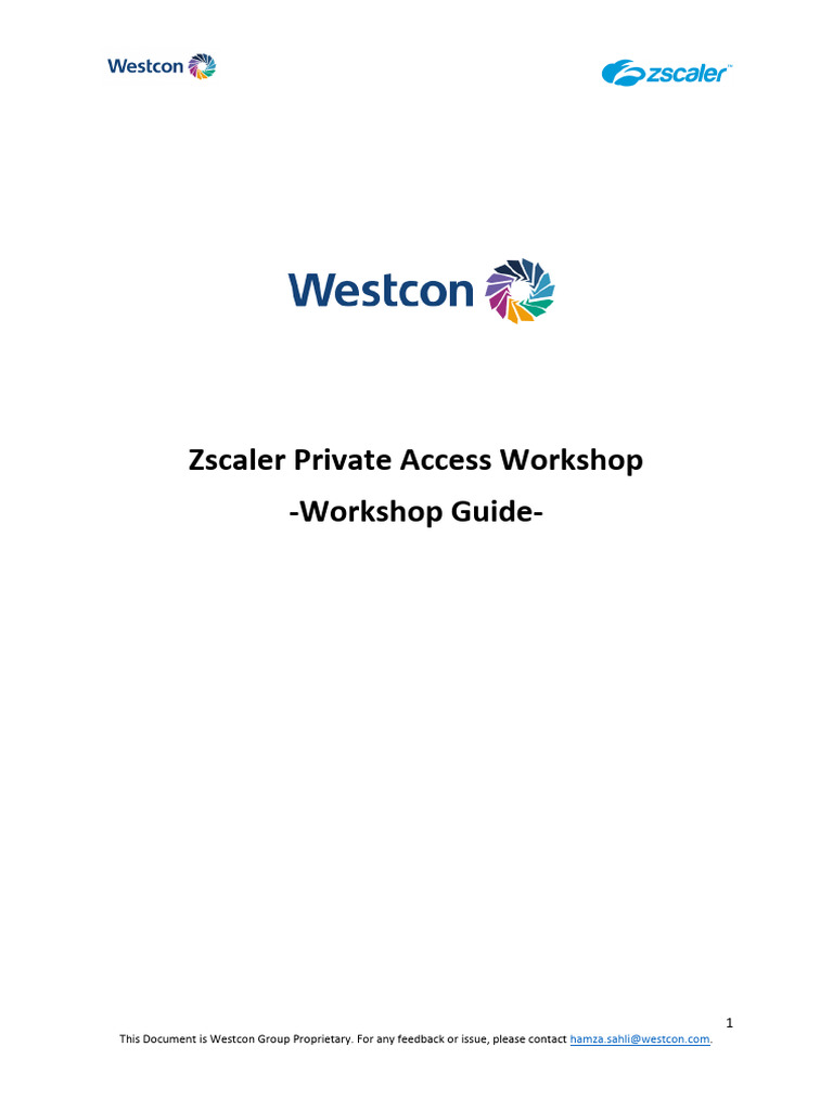 ZPA Workshop Guide V11 Unified | PDF | Installation (Computer Programs ...