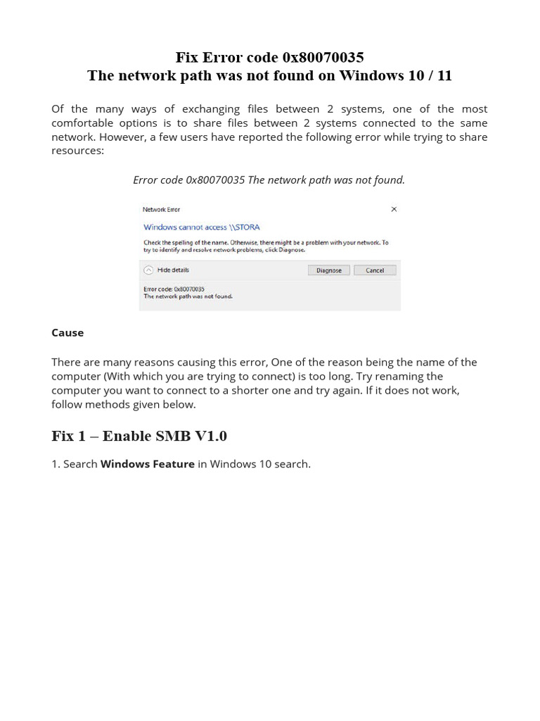 Fixing Windows 10 Network Path Errors | PDF | Windows Registry | Group ...