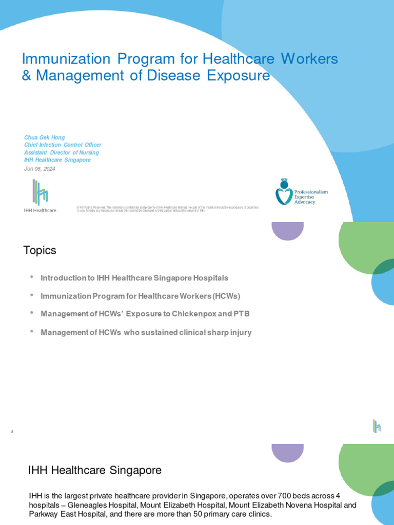 Immunization & Exposure Management for HCWs | PDF | Vaccination | Vaccines