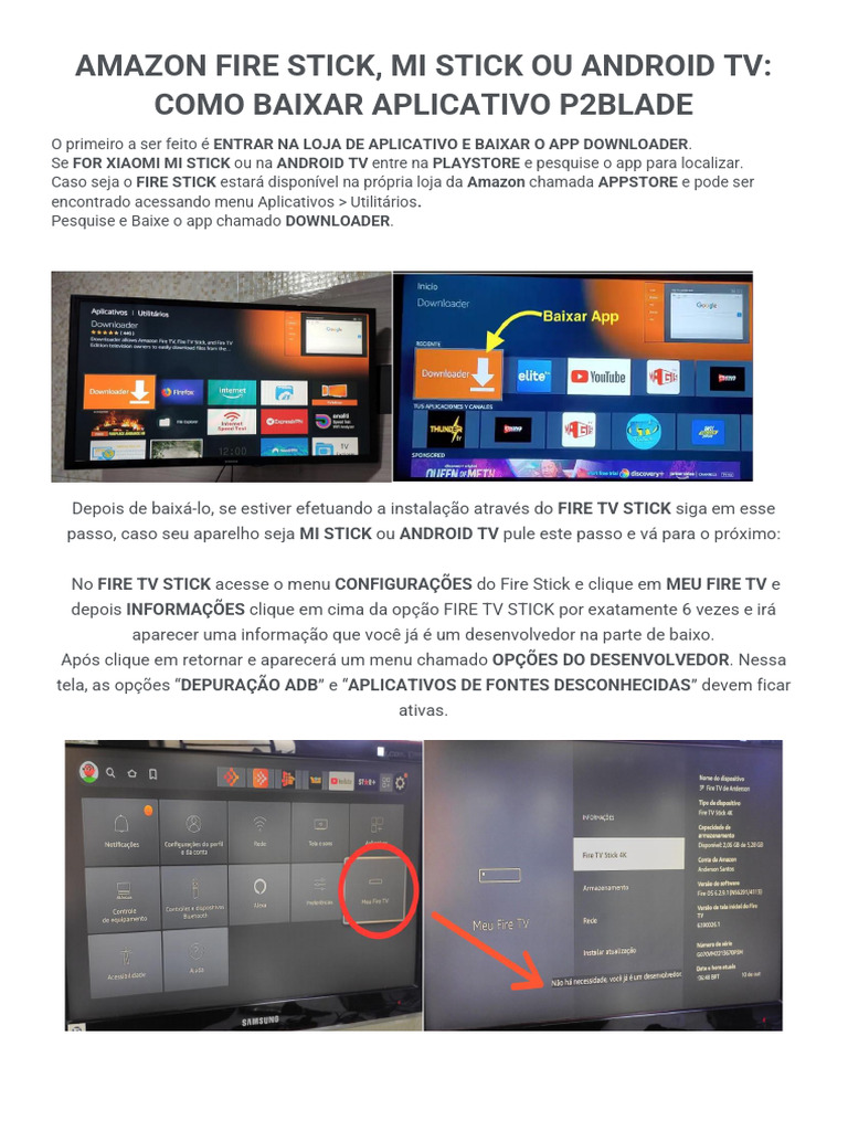 Tutorial Novo de Instalação Do P2P No Android TV, Firetv, Mistick e ...